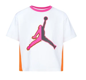 JORDAN Big Girls' Jumpman Jump Ball Short Sleeve T-Shirt sz M Medium (10-12) - Picture 1 of 1
