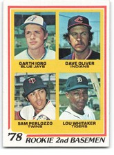 1978 Topps #704 Garth Iorg/Dave Oliver/Sam Perlozzo/Lou Whitaker NM Ne ID:290257