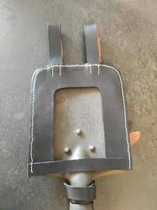 Leder Spatentasche schwarz Repro - OHNE SPATEN - Bild 1 von 5