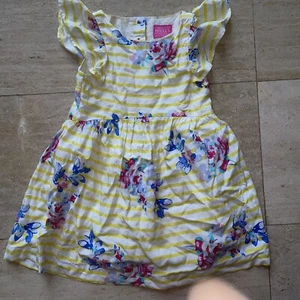 Joules Clothing Great Britain Size 4T Dress Floral Striped - Picture 1 of 4