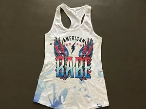 Ideal T by Next Level Patriotic AMERICAN BABE Racerback Tank Top Sz M - Picture 1 of 3