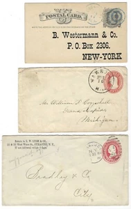 R61 USA Postkarten PS ausgefallener Stempel 1850er Jahre - Alabama Michigan - Bild 1 von 1