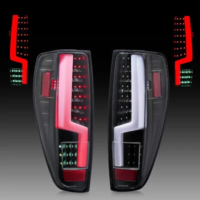Black 2004-2012 Chevy Colorado GMC Canyon LED Light Tube Tail Lights Brake Lamps - Image 1 of 4