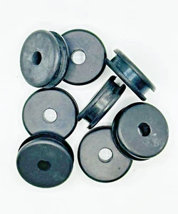 Ojales de goma 3/8” ID, 1-1/2” OD, 1/2” THK, 1/4” GRV ANCHO, 1-1/4” GRV DIA 8PC - Imagen 1 de 3
