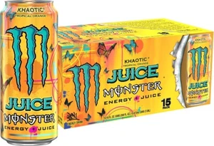 Monster Energy Juice Monster Khaotic Energy Juice Energy 16 Unzen (15er Pack) - Bild 1 von 5