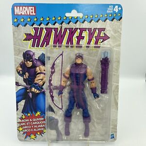 Marvel Legends Retro Card  Hawkeye 6" Action Figure w/ Bow and Quiver Brand New