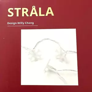 IKEA STRALA LED String Light with 12 lights, Battery Operated, Snowflake - Picture 1 of 5
