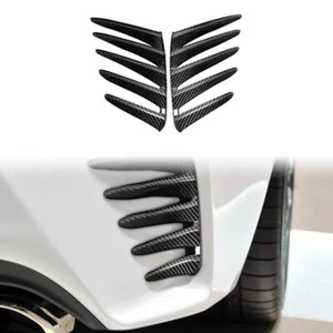 Real Carbon Fiber Rear Bumper Side Canards Cover Trim for Lexus RC 15-18 - Picture 1 of 6