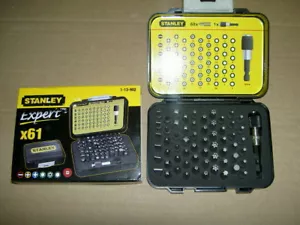 JUEGO DE BROCAS DE DESTORNILLADOR STANLEY EXPERT 61 PIEZAS 1-13-902 NUEVO Pz Ph Plano Hexagonal Torx Star - Imagen 1 de 1