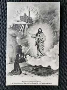 CPA 65 Apparition du Sacré-Coeur à la Bienheureuse Marguerite-Marie - Imagen 1 de 2