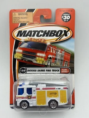 Matchbox Flame Eaters Series Dennis Sabre Fire Truck #30 of 75 FREE SHIPPING - Image 1 of 4