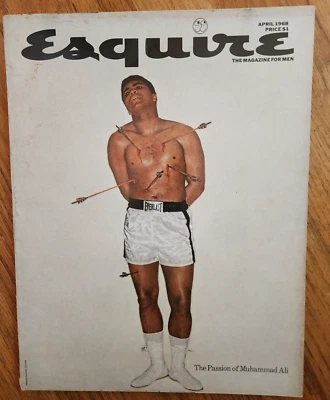 MUHAMMAD ALI Esquire Magazine April 1968 4/68 THE PASSION ARROWS NO LABEL Foto 1 de 3
