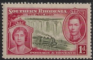 SOUTHERN RHODESIA 1937 SG36 KGVI 1d. CORONATION -  MNH - Picture 1 of 1