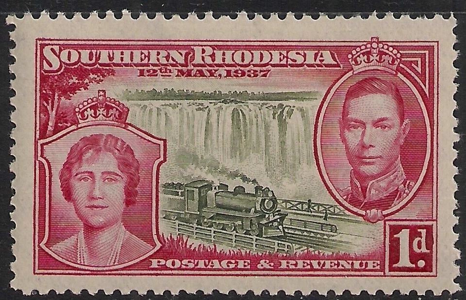 SOUTHERN RHODESIA 1937 SG36 KGVI 1d. CORONATION -  MNH - Image 1 of 1