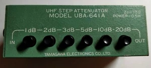 UHF STEP ATTENUATOR UBA-641A TAMAGAWA ELECTRONICS - Imagen 1 de 2