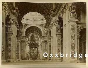 Napoli Sommers Rom Übergröße 1880 Foto Petersdom Päpstlich Katholisch Dom - Bild 1 von 2