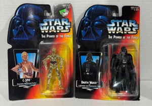 Kenner 1995 | Star Wars Power of the Force | Darth Vader | C-3PO | Sellado Nuevo en caja - Imagen 1 de 6