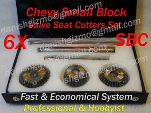 6xCHEVY SMALL BLOCK VALVE SEAT CUETER SET INTAKE EXHAUST BOWL HIGH TARRIF PAID - Picture 1 of 3