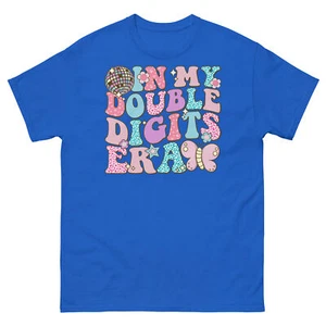 In My Double Digits Era Retro Teenager 10th Birthday Unisex Classic Tee - Picture 1 of 6