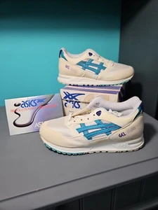 NOS Vintage 90s Asics Gel Saga Spell Out Sneakers Shoes White Womens Size 6 - Picture 1 of 17