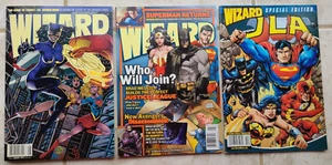 Wizard Comic Magazine #48, # 178 & Wizard Special edition JLA - LOT SET OF 3 - Picture 1 of 9