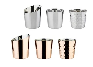 SNACK HOLDER acero inoxidable CUP Servidor 3 variantes en plata o cobre Gastlando - Imagen 1 de 15
