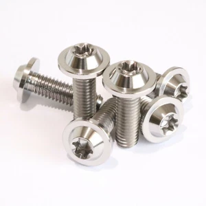 M6x20mm Schrauben Titan M6 Flanschkopf T30 Torxbolzen 3gm M6x20mm Schraube Grade 5 - Bild 1 von 1