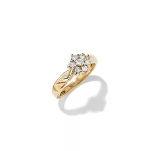 Jak Jaes vorgeliebter 9k Gelb- & Weißgold/natürlicher Diamantring. 05-01-0020 - Bild 1 von 3