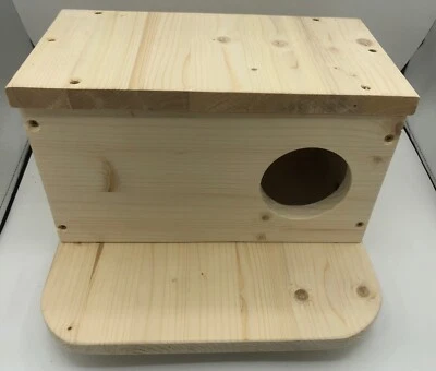 MARKENLOS Chinchilla Schlafhaus mit Sitzbrett zum Einhängen !!