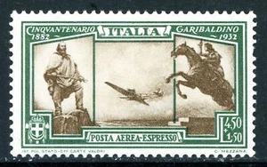 Italia 1932 Garibaldi Airmail Express Scott # CE2 como nuevo S301 - Imagen 1 de 6