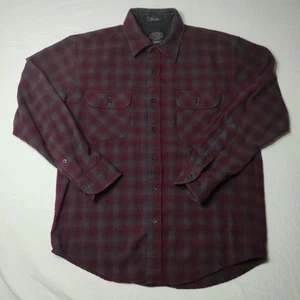 Pendleton Maverick M Wollhemd Knopfleiste rot kariert - Bild 1 von 9