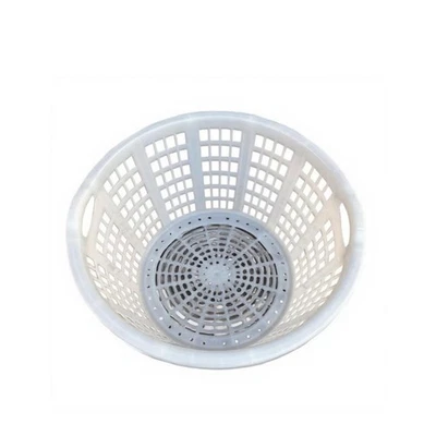 Large Round Reinforced PE Plastic Storage Baskets - Image 1 of 4