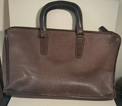 Vintage NYC Coach Briefcase/ Attache As Is - Image 1 of 4