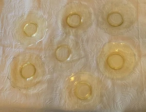 Vintage Lancaster Yellow Jubilee Yellow Depression Glass Plates 7" 1930. 95 - Picture 1 of 8