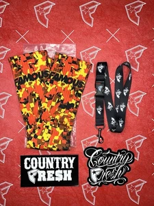Famous Stars And Straps Camo Socks Lanyard Yelawolf Blink 182 Travis Barker Set - Picture 1 of 5