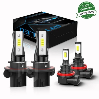 For Chevrolet Spark 2013-2015 4x 6K White LED Headlights+Fog Lights Bulbs Combo - Image 1 of 4