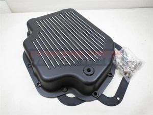 Turbo 400 Transmission Pan TH400 Chevy Hot Street Rod Aluminum Black GM GMC - Picture 1 of 3