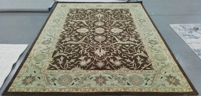 Alfombra mancha trasera marrón/verde 7'-6" x 9'-6", precio reducido 1172792444 AT14F-8 Foto 1 de 4