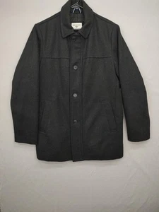 Dockers Coat Mens Medium Wool Blend Quilted Lined Button Jacket Warm - Picture 1 of 12