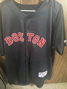 Majestic Boston Red Sox #2 Jacoby Ellsbury Baseball Jersey Navy Size 52 - Picture 1 of 3