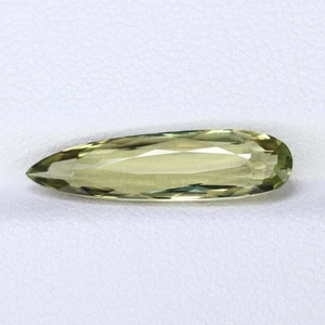 3.83 Ct Stunning Pear 21 x 55 MM 100% Natural Olive Green to Red Turkey Diaspore - Picture 1 of 4