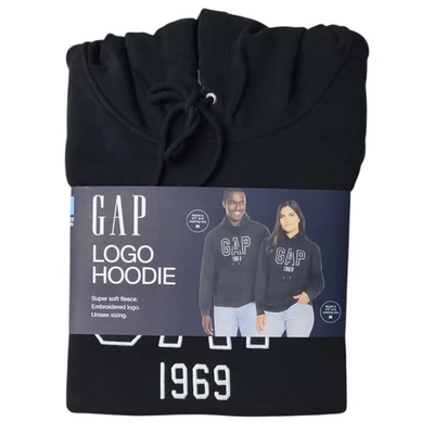 Gap Unisex Adult Embroidered Kangaroo Pocket Soft Fleece Hoodie - Image 1 of 3