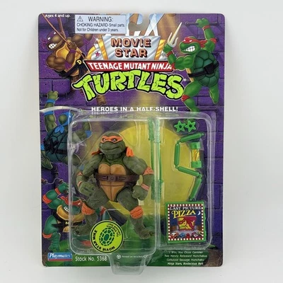 Variante de arma verde estrella de cine Michelangeo - 1995 TMNT Tortugas Ninja sin usar, en caja rara Foto 1 de 4