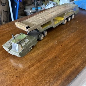 Vintage NOMURA Japan Tin Friction ARMY COMBAT CARRIER Playset MILITARY VEHICLE - Picture 1 of 19