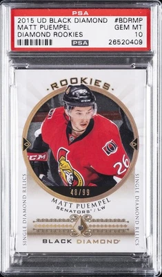 2015 UPPER DECK BLACK DIAMOND DIAMOND ROOKIES #BDRMP MATT PUEMPEL PSA 10 - Image 1 of 2