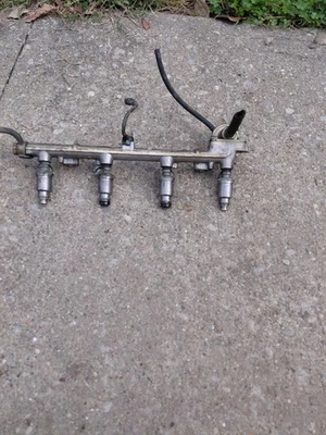 1991 Toyota Corolla 1.6L Complete Fuel Rail With Injectors Set As Pictured OEM Foto 1 de 4