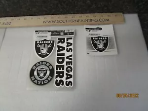Qty (24) NFL Las Vegas Raiders Logo Window Cling & Decal Sets - Picture 1 of 1