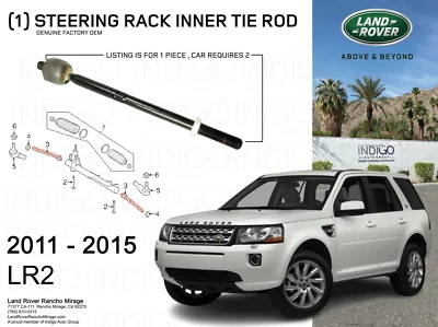 GENUÍNO FABRICANTE DE EQUIPAMENTO ORIGINAL LAND ROVER RACK DE DIREÇÃO TIRANTE INTERNO LR2 LR016869  - Imagem 1 de 2