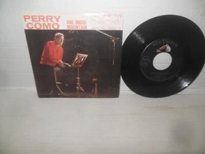 PERRY COMO exc 45 rpm DON'T YOU FORGET IT b/w ONE MORE MOUNTAIN w/pic sleeve - Picture 1 of 3