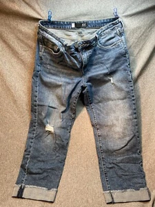 Kut From The Kloth Jeans - AMY Crop Straight Leg Size 12. Great Condition. - Picture 1 of 16